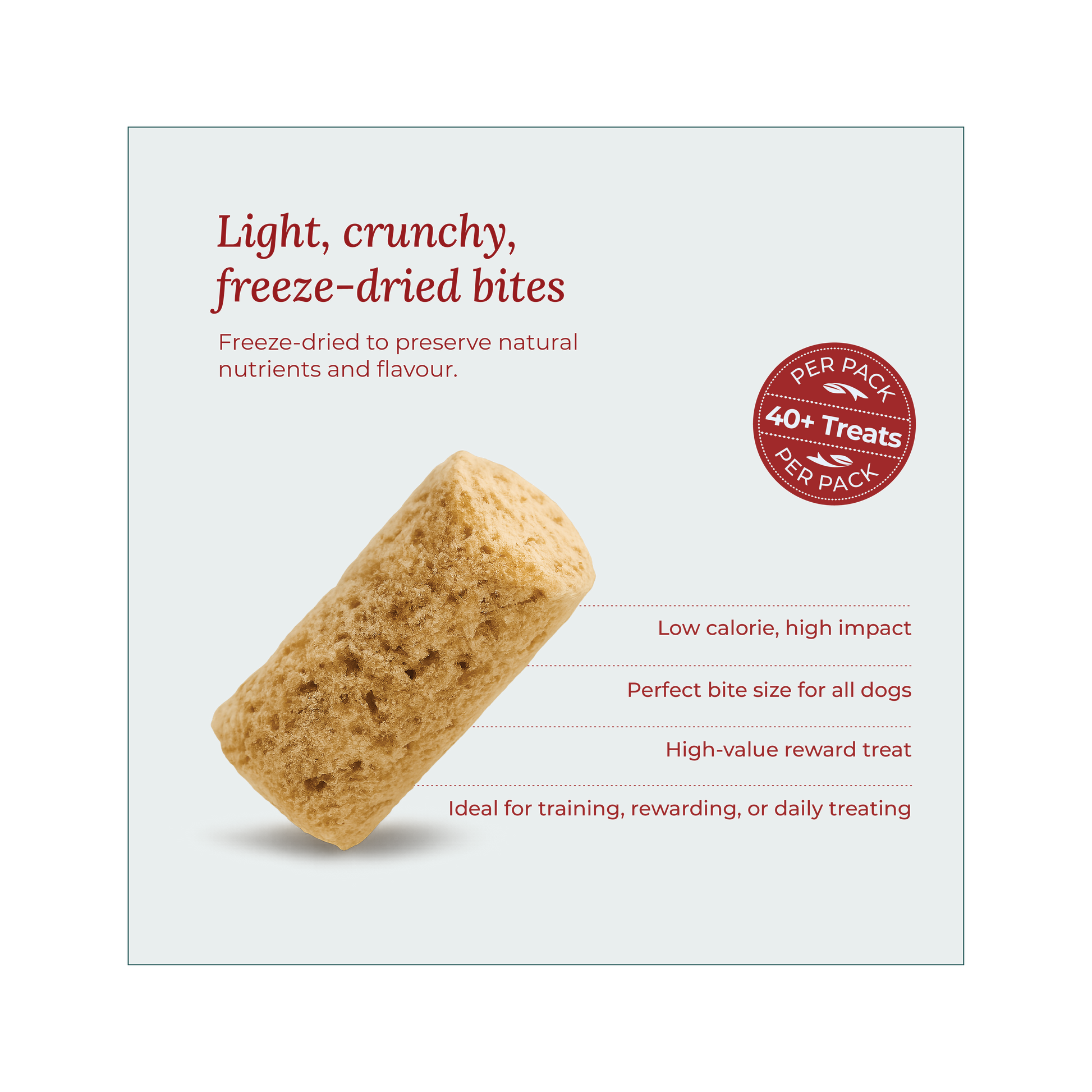 UK Freeze-dried dog treats designed for sensitive stomachs and training